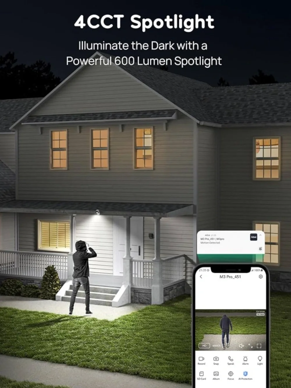 Winees Security Cameras Outdoor, Wired 2K Wi-Fi Cameras for Home Security